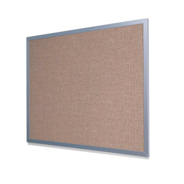 Guilford of Maine FR701 Cherry Neutral Cork Board with Light Aluminum Frame